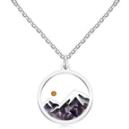 Collar Semilla de Mostaza y Montaña con Varias Gemas: Símbolo de la Fe que Mueve Montañas