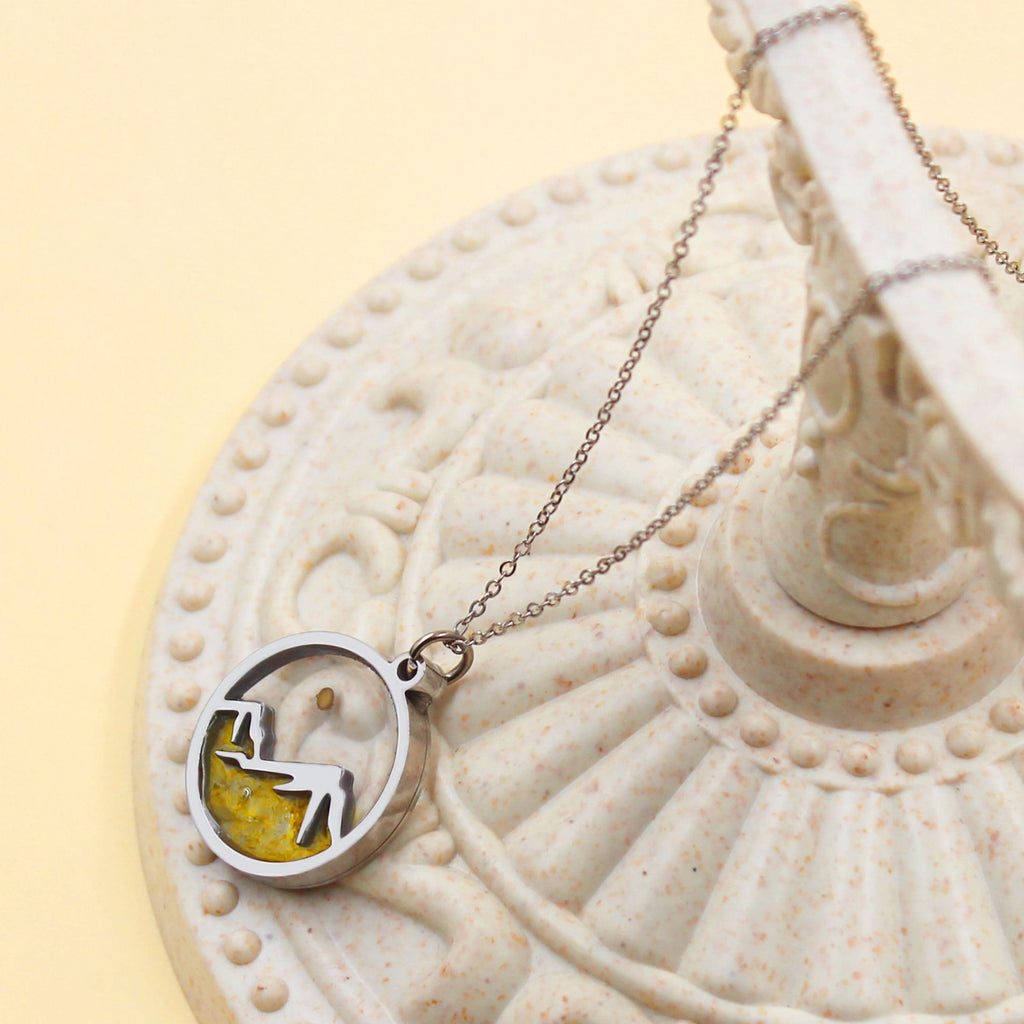 Collar Semilla de Mostaza y Montaña con Varias Gemas: Símbolo de la Fe que Mueve Montañas