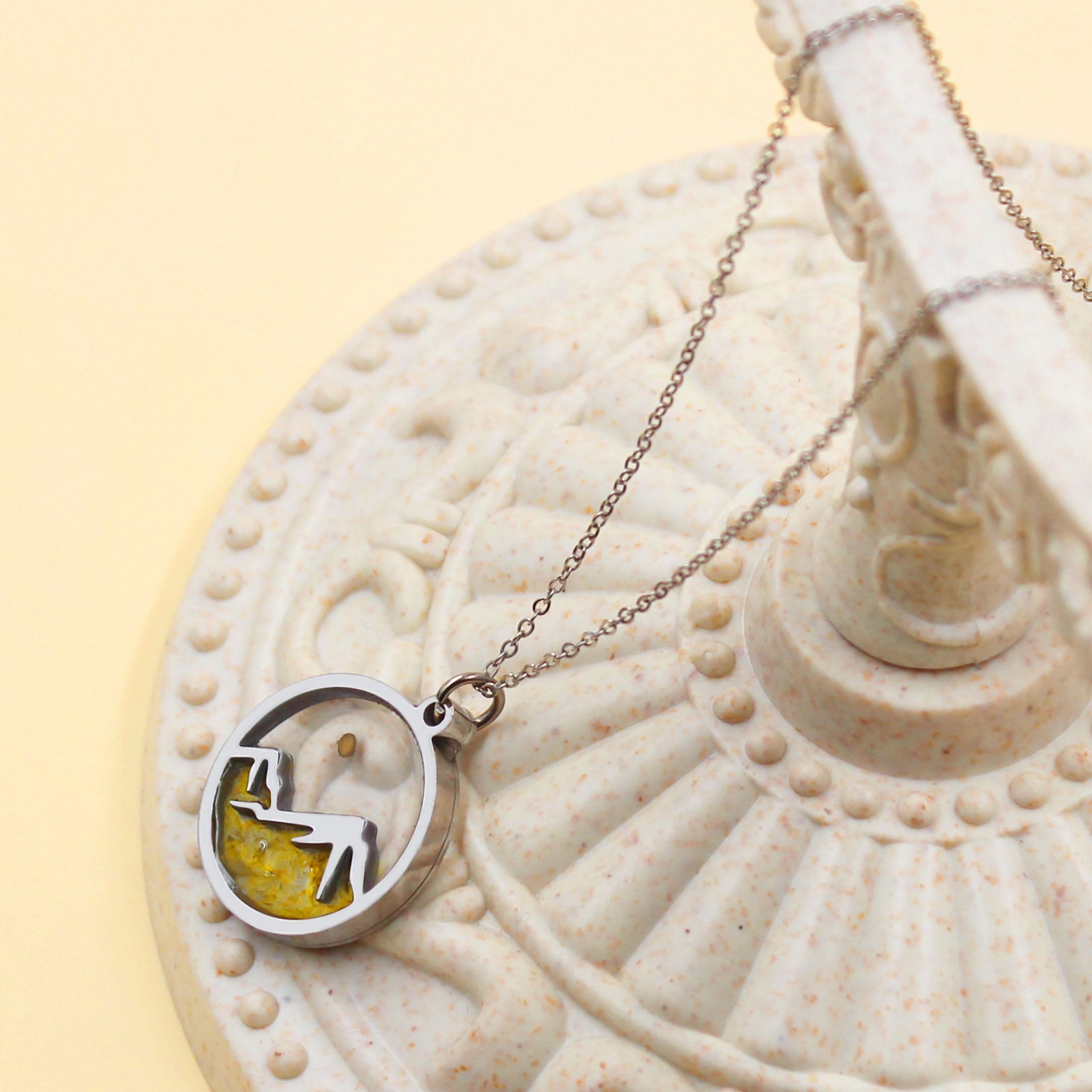 Collar Semilla de Mostaza y Montaña con Varias Gemas: Símbolo de la Fe que Mueve Montañas