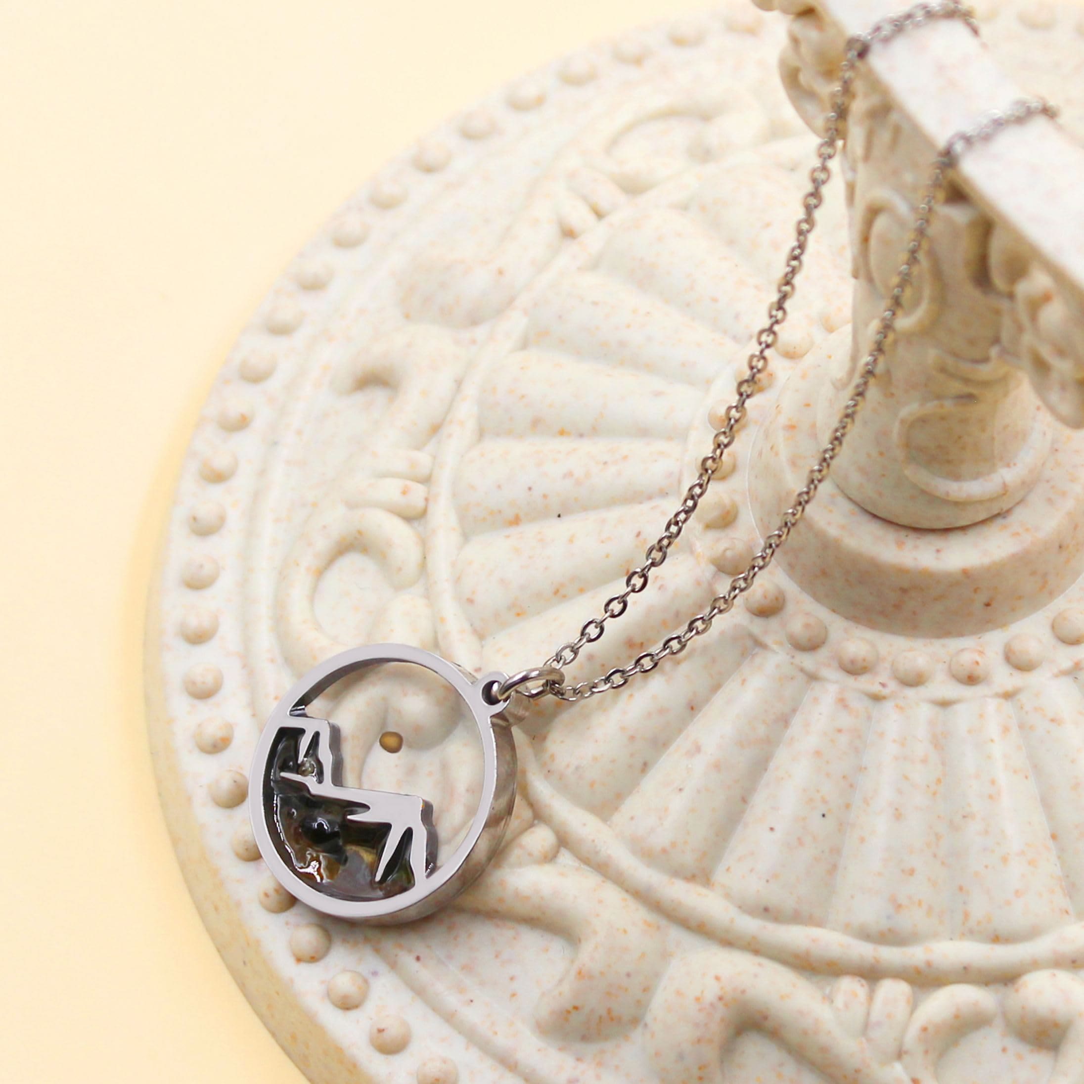 Collar Semilla de Mostaza y Montaña con Varias Gemas: Símbolo de la Fe que Mueve Montañas