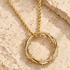 Crown of Thorns Zircon Necklace