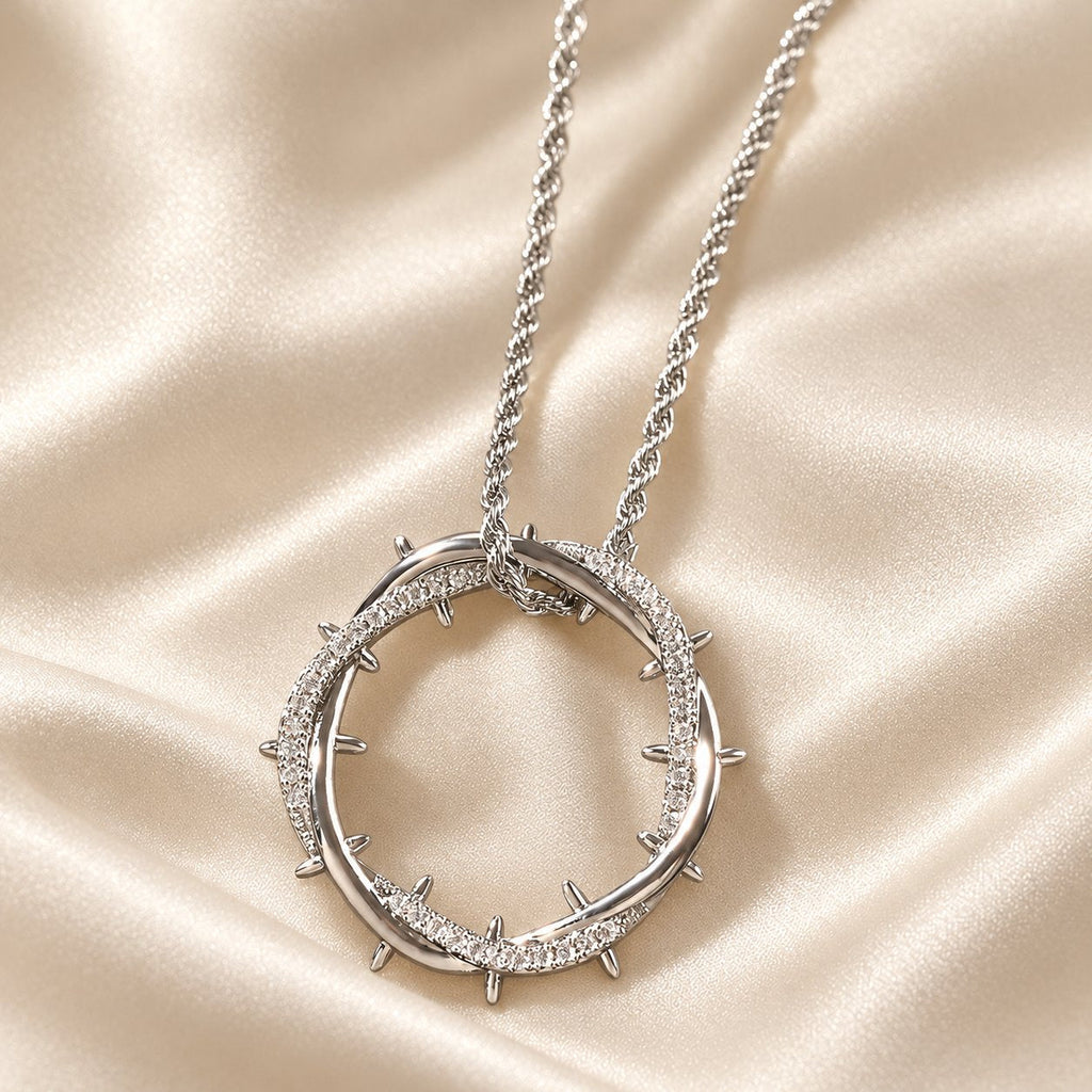 Crown of Thorns Zircon Necklace