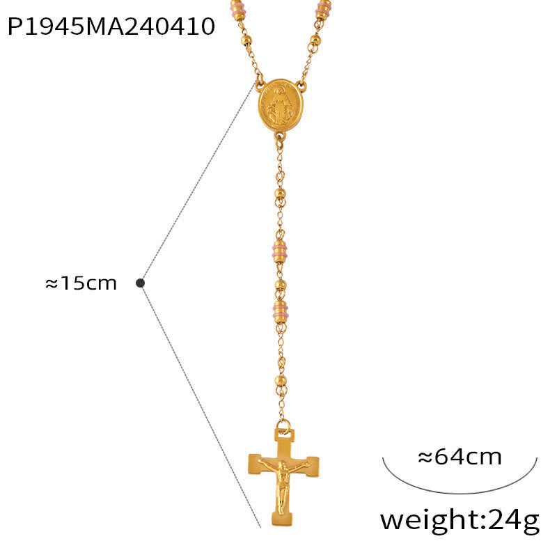 Colección de Collares Rosario de Cuentas: Metal Tono Oro para la Conexión Espiritual Diaria