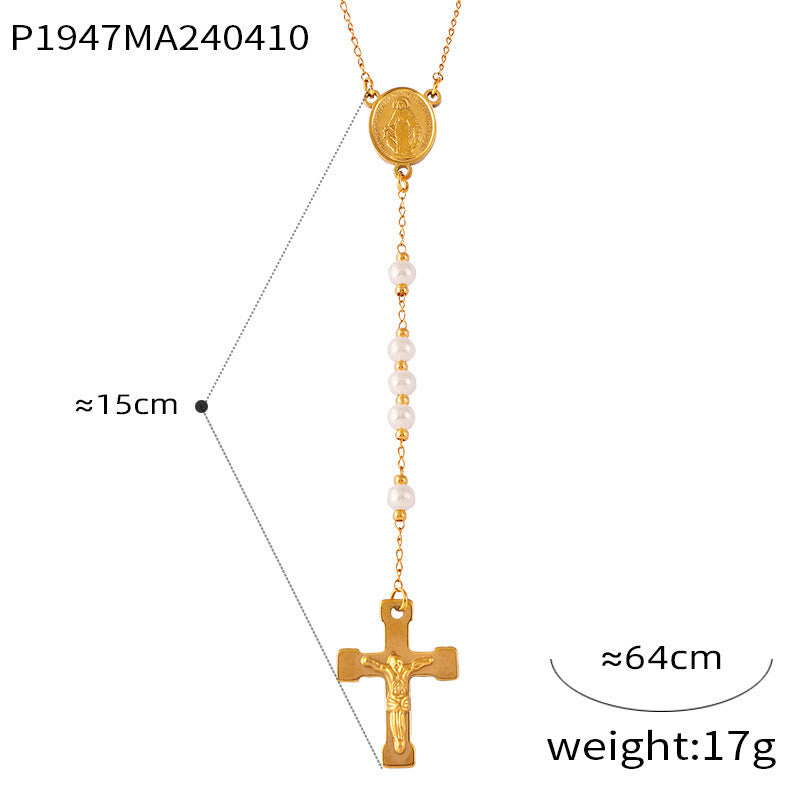 Colección de Collares Rosario de Cuentas: Metal Tono Oro para la Conexión Espiritual Diaria