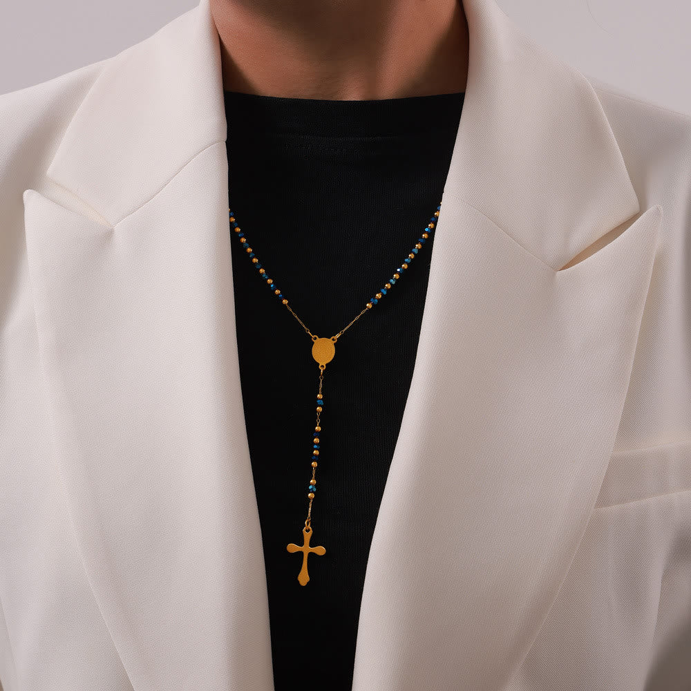 Colección de Collares Rosario de Cuentas: Metal Tono Oro para la Conexión Espiritual Diaria