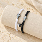 Magnetic Heart Cross Bracelet Set