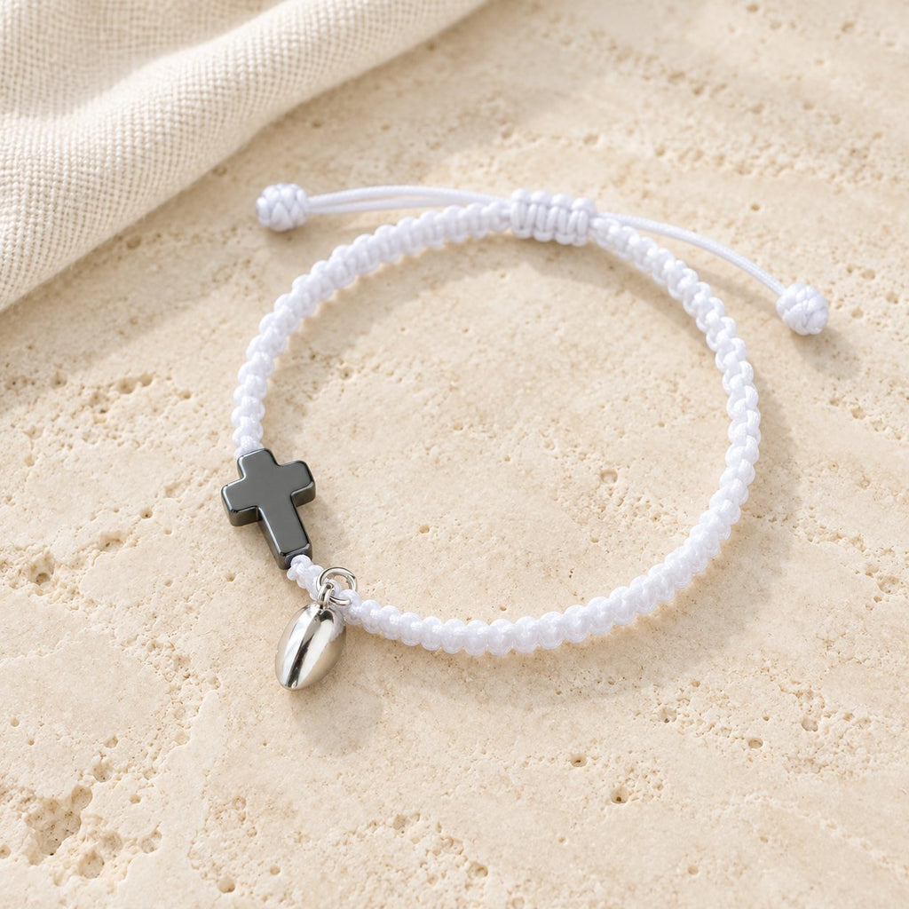 Magnetic Heart Cross Bracelet Set