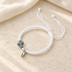 Magnetic Heart Cross Bracelet Set