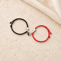 Magnetic Heart Cross Bracelet Set