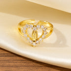 Anillo de la Virgen Estilo Corazón/Luna/Óvalo: Devoción Sagrada y Gracia Radiante