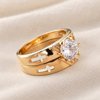 Stackable Cross Band Ring Set