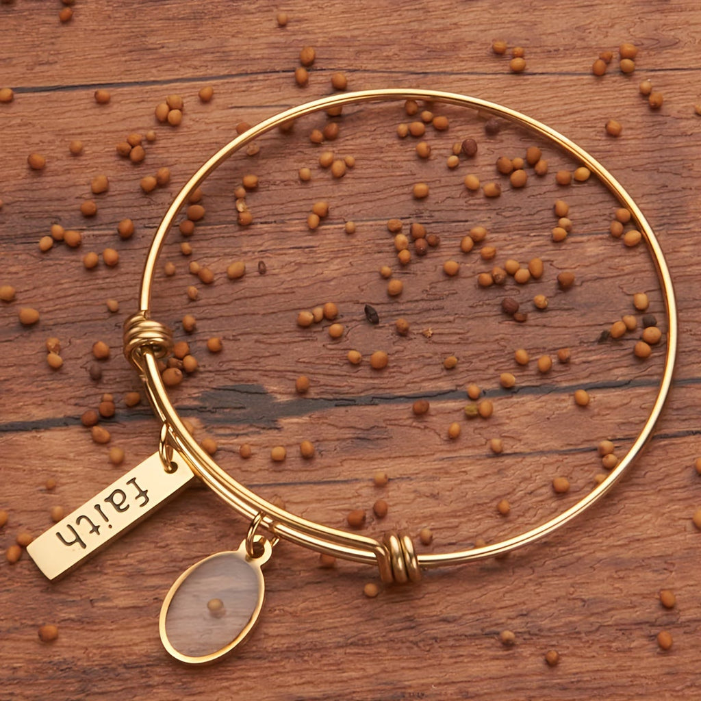 Brazalete con Dije Semilla de Mostaza: Lleva la Fe Cerca del Corazón