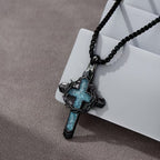 Collar con Dije de Cruz Envuelta en Espinas: Símbolo del Amor Sacrificial de Cristo