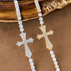 Pulsera Elegante de Cruz con Circonias en 2 Colores: Símbolo de Gracia y Elegancia Divinas