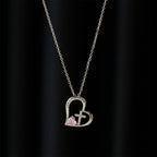 Collar de Corazón y Cruz "Soy Hija de Dios" con Circonias: Señal de Identidad Celestial