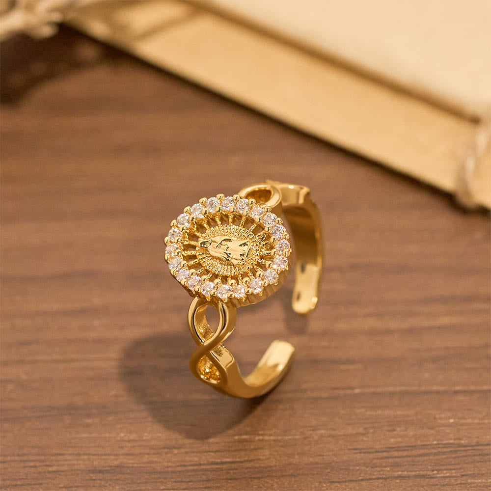 Anillo de Circonia Virgen Infinita: Emblema de la Gracia Mariana sin Fin