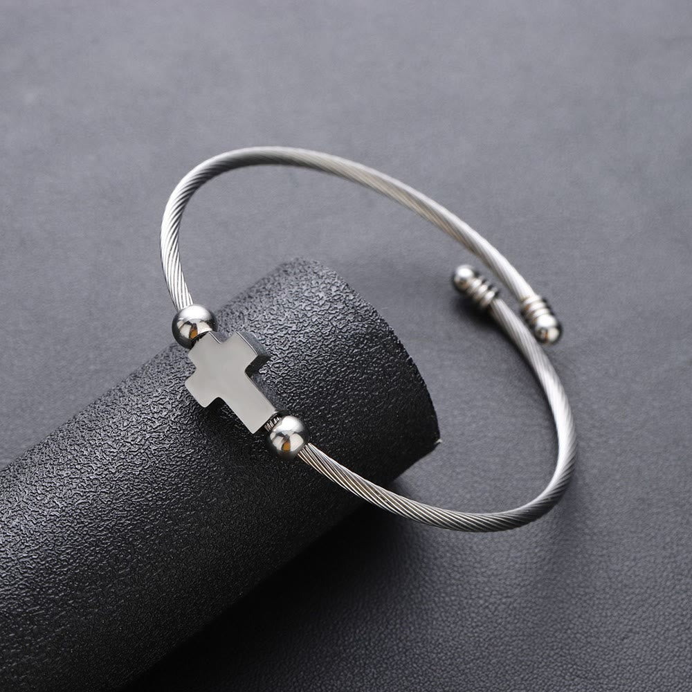 Pulsera de Devoción Diaria con Medalla Milagrosa y Dije Cruz de San Benito