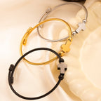 Pulsera de Devoción Diaria con Medalla Milagrosa y Dije Cruz de San Benito