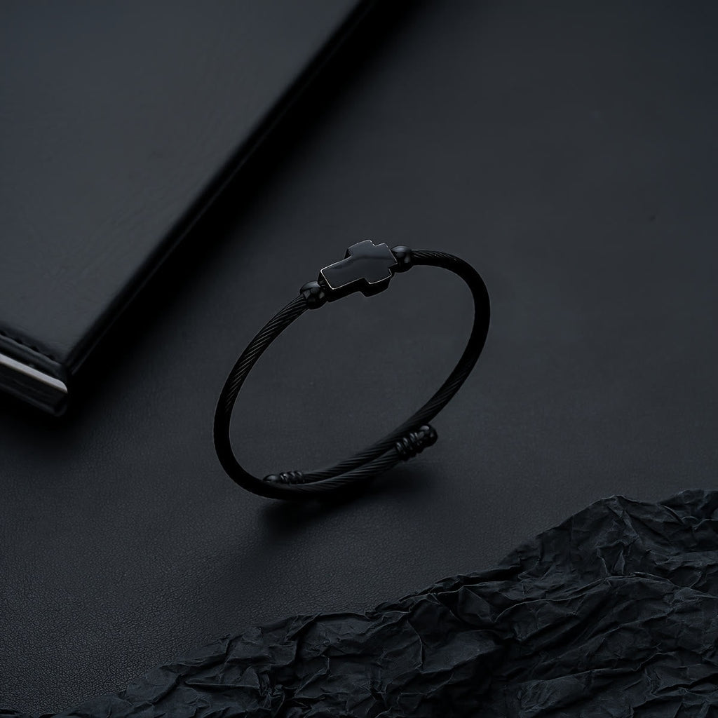 Pulsera de Devoción Diaria con Medalla Milagrosa y Dije Cruz de San Benito