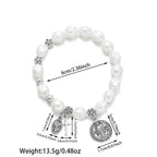Pulsera de Medalla Milagrosa de la Virgen y San Benito