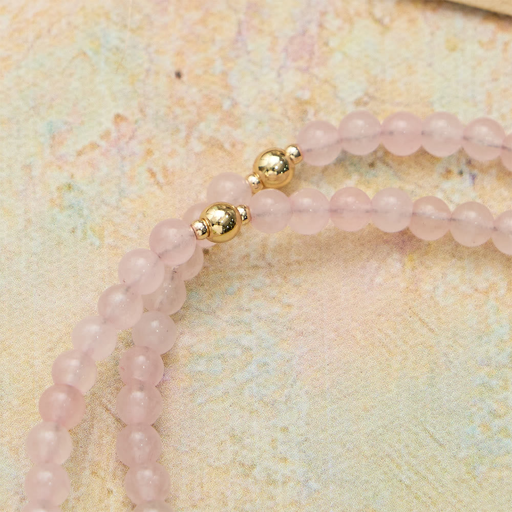 Pulsera Rosario Magnética de Ágata Fresa: Emblema de Gracia y Pureza Divinas