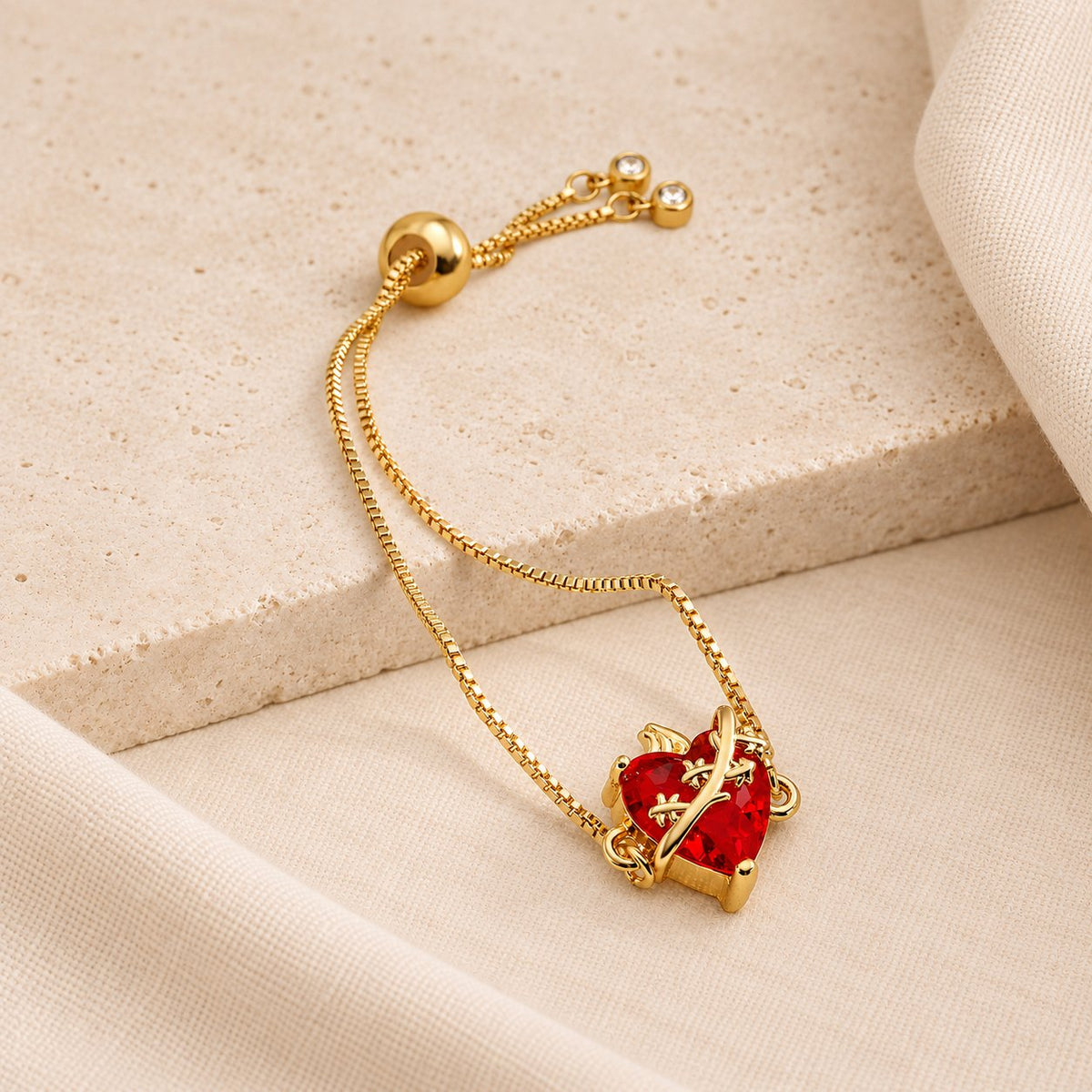 Elegant Sacred Heart Devotion Bracelet