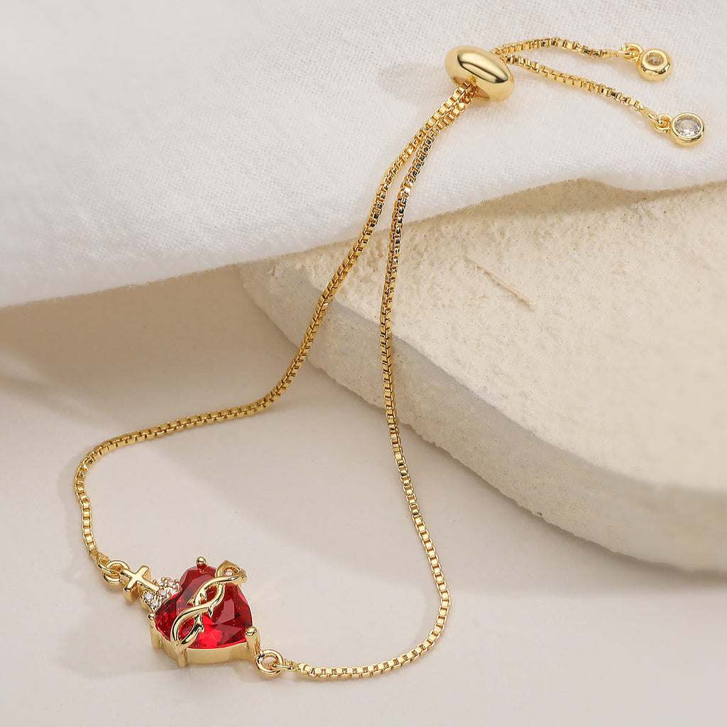 Pulsera Elegante de Devoción al Sagrado Corazón: Amor de Cristo y Fuerza Espiritual