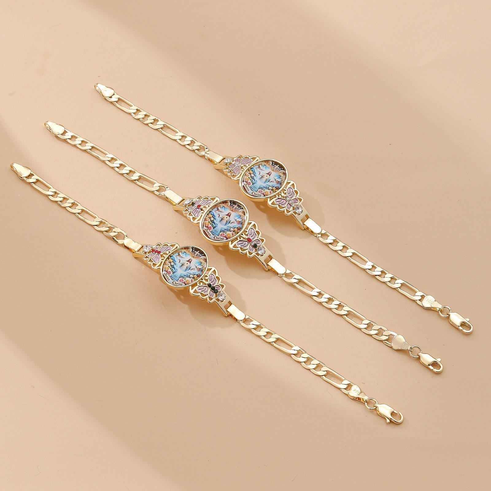 Pulsera de Jesucristo y Mariposa: Devoción Diaria con Simbolismo Sagrado
