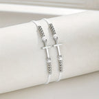Pulsera de Cuentas con Cruz Intrincada: Tejida con Fe, Gracia y Amor Firme