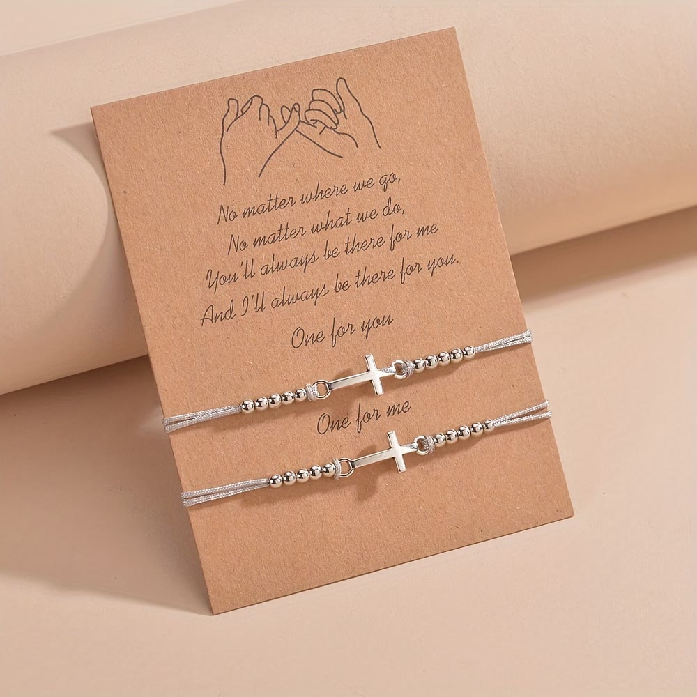 Pulsera de Cuentas con Cruz Intrincada: Tejida con Fe, Gracia y Amor Firme