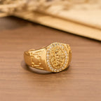 Anillo Llamativo Ornamentado de San Judas: Emblema de Redención y Protección Espiritual