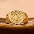 Anillo Llamativo Ornamentado de San Judas: Emblema de Redención y Protección Espiritual