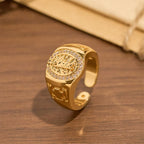 Anillo Llamativo Ornamentado de San Judas: Emblema de Redención y Protección Espiritual