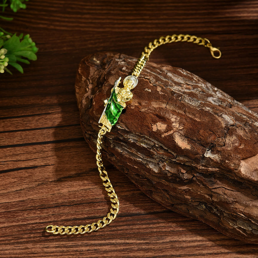 Colección de Pulseras de San Judas Bañadas en Cobre: Emblema de Esperanza y Gracia Milagrosa