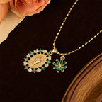 Set de Collares de Fe con la Virgen Ornamentada y Cruz Alada: Emblema de Protección Espiritual