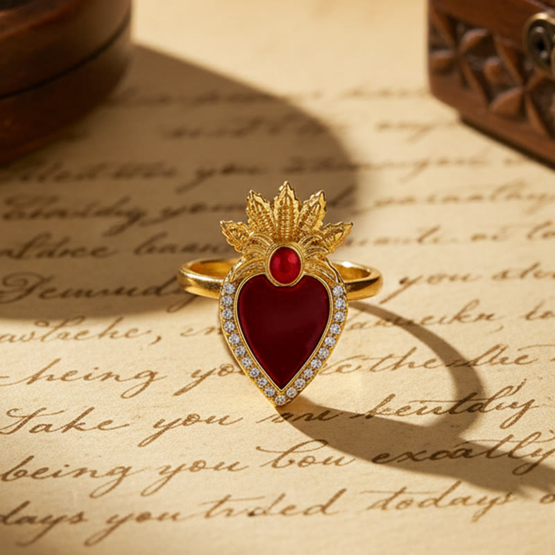 Colección de Anillos Multidiseño del Sagrado Corazón: Emblema del Amor Divino