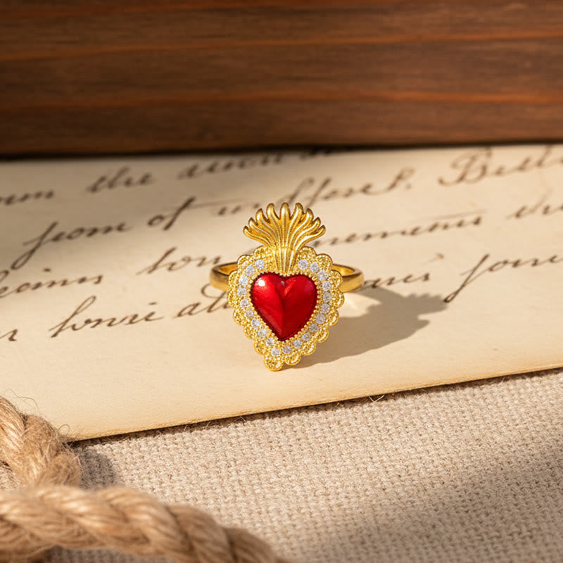 Colección de Anillos Multidiseño del Sagrado Corazón: Emblema del Amor Divino