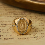 Anillo Sello de Cruz de la Virgen: Ancla tu Corazón en la Fe Mariana