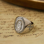 Anillo Sello de Cruz de la Virgen: Ancla tu Corazón en la Fe Mariana
