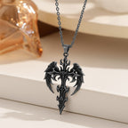Collar con Dije de Cruz Gótica Corona de Espinas: Emblema del Sacrificio y Redención de Cristo