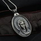Collar de Acero Inoxidable de la Asunción de la Virgen María