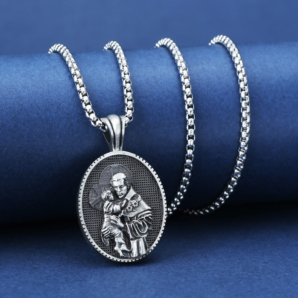 Collar con Dije de San Antonio y el Niño Jesús