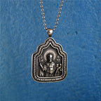 Collar de Titanio con Dije de Bendición del Padre