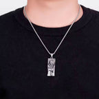 Collar Religioso Amuleto Escudo de Jesús