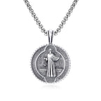 Collar Católico Vintage con Dije de San Benito: Joyería Amuleto para la Oración