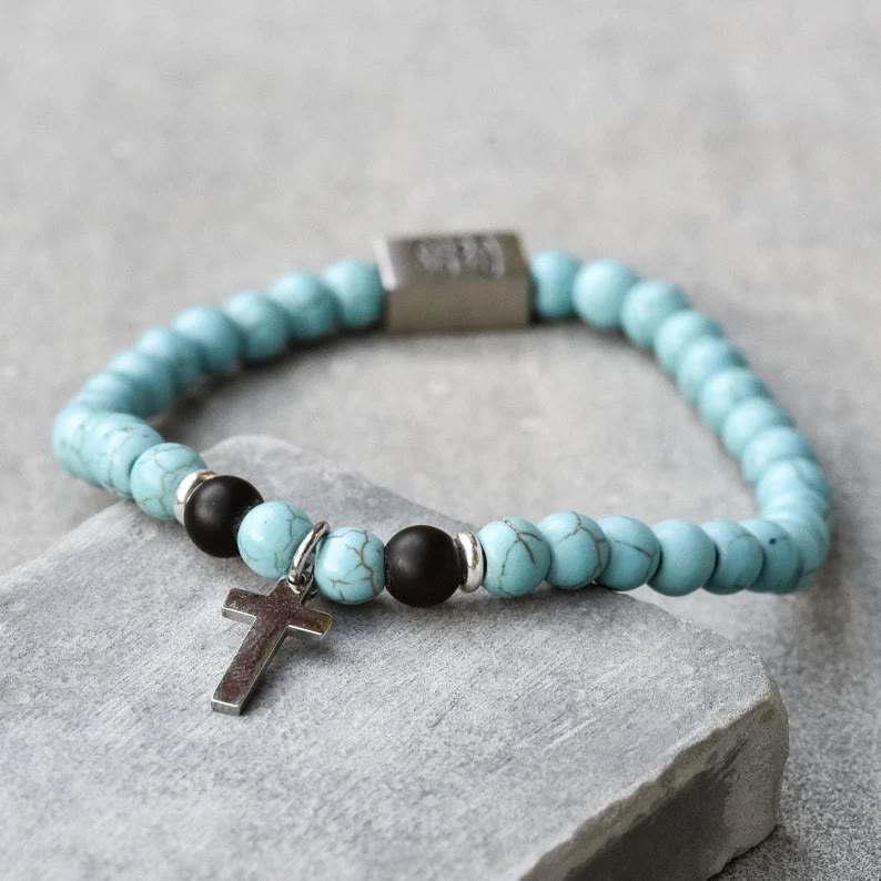 Pulsera Elástica de Turquesa de Bendición
