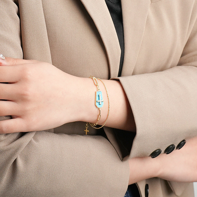 Pulsera Escudo de Cruz Bendecida del Santo Padre