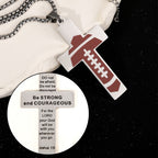 Collar de Cruz Estilo Deportivo de Fútbol "Ora por Bendiciones"