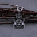 Collar Católico de Acero Inoxidable con Medallón de Protección de la Virgen María