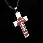Collar de Cruz Estilo Deportivo de Fútbol "Ora por Bendiciones"